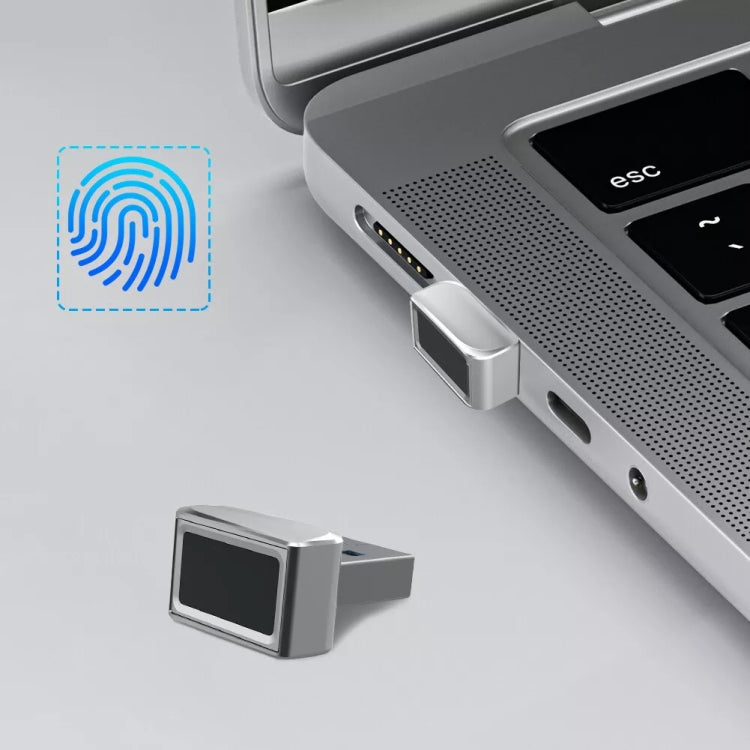 USB Fingerprint Reader Windows Hello Dongle Module for Windows 10 and Above Systems(Silver) - free shipping - PMC Jewellery - Order now!