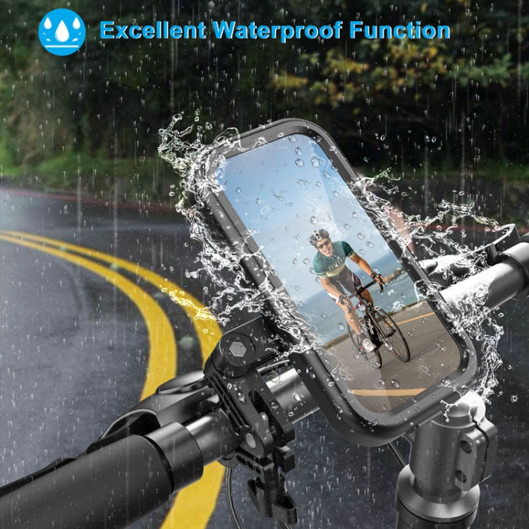 Waterproof Motorcycle Bicycle Cell Phone Holder 360 Rotating Riding Navigation Holder, Model: Handlebar Stand - Holder by PMC Jewellery | Online Shopping South Africa | PMC Jewellery | Buy Now Pay Later Mobicred