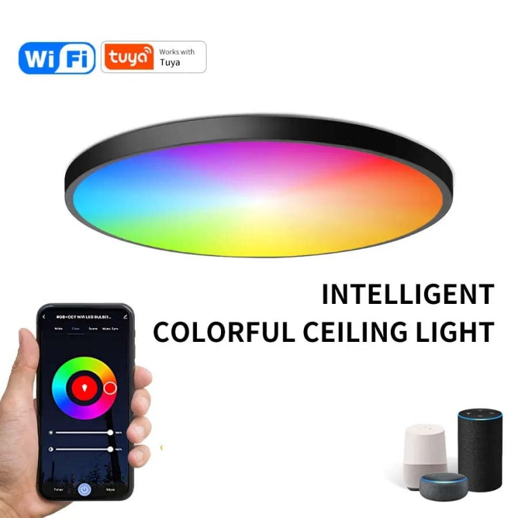 24W 30cm RGBCW Full Color Smart WiFi Tuya Ceiling Light with Remote Control - Smart Light Bulbs by PMC TechLife | Online Shopping South Africa | PMC TechLife | Buy Now Pay Later Mobicred