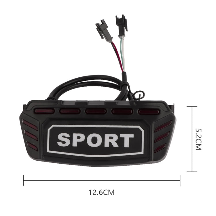 For KUGOO M5 AIMITE Electrical Scooter Rear Tail Light Brake Warning Lights(Black) - Accessories & Parts by AIMITE | Online Shopping South Africa | PMC TechLife | Buy Now Pay Later Mobicred