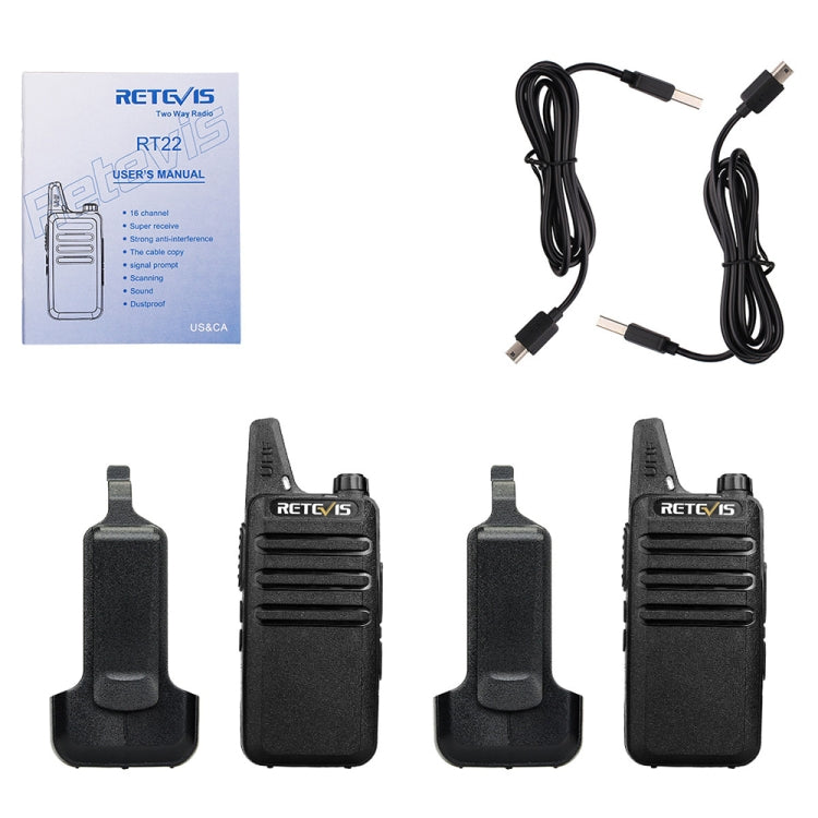 RETEVIS RT22 Hotel Mini Charging Two-Way Wireless Intercom Walkie Talkie(EU Frequency no Plug) - free shipping - PMC TechLife - Order now!
