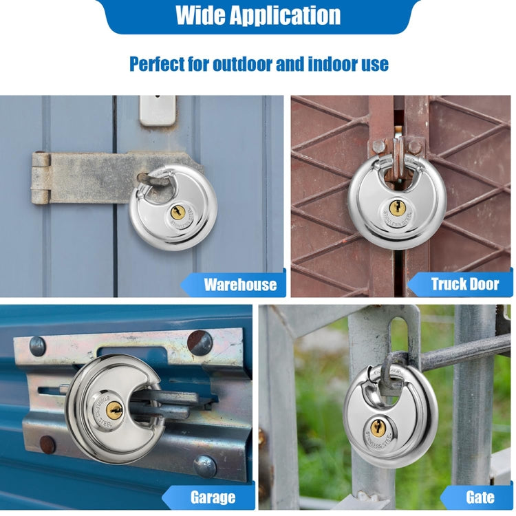 80mm Household Anti-Theft Rust-Proof And Waterproof Pure Copper Core Round Padlock - Padlocks by PMc TechLife | Online Shopping South Africa | PMc TechLife | Buy Now Pay Later Mobicred