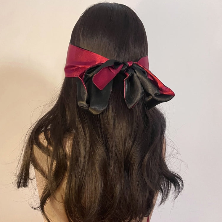 Ribbon Erotic Eye Mask Bondage Tie Up Toys(Wine Red Black) - free shipping - PMC TechLife - Order now!