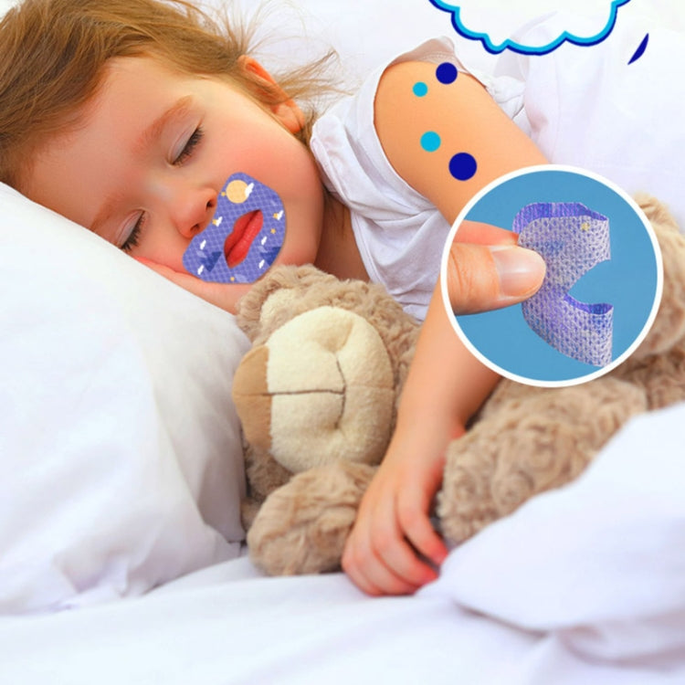 30pcs /Box Fawnmum Mouth Breathing Patch Night Stop Snoring Patch Anti-Snoring Closed Mouth Patch, Color: Children Purple - free shipping - PMC TechLife - Order now!