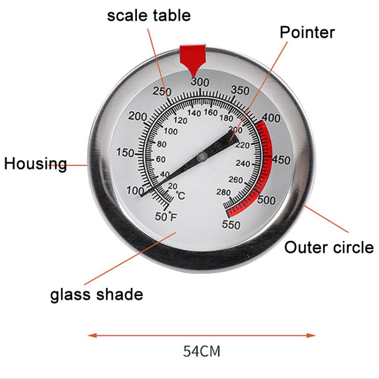 40cm Long Stem Stainless Steel Thermometer with Pot Clip for Frying, Cooking, Turkey, Food, Milk - Cooking Thermometers by PMc TechLife | Online Shopping South Africa | PMc TechLife | Buy Now Pay Later Mobicred