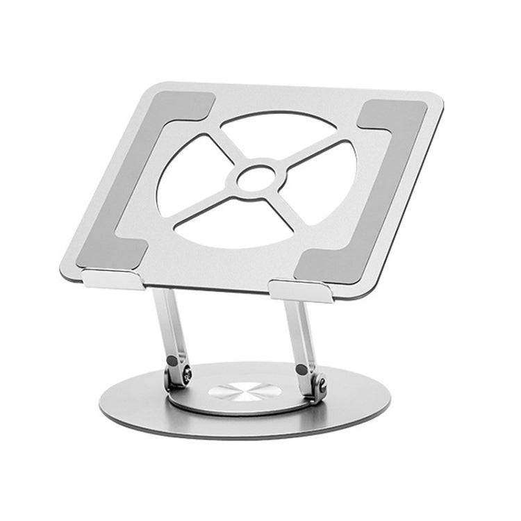 Aluminum Alloy Laptop Stand Notebook Riser with 360 Degree Rotating Base,(Silver) - Laptop Stand by PMC Jewellery | Online Shopping South Africa | PMC Jewellery | Buy Now Pay Later Mobicred
