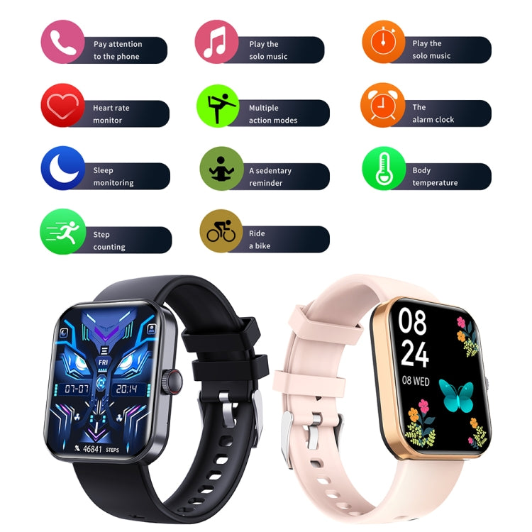 F16 2.0-inch IP67 Waterproof Health Monitoring Bluetooth Call Smart Watch(Black) - Smart Watches by PMC TechLife | Online Shopping South Africa | PMC TechLife | Buy Now Pay Later Mobicred