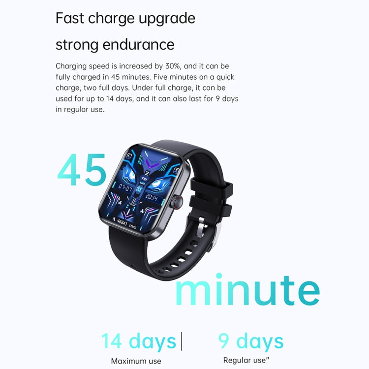 F16 2.0-inch IP67 Waterproof Health Monitoring Bluetooth Call Smart Watch(Grey) - Smart Watches by PMC TechLife | Online Shopping South Africa | PMC TechLife | Buy Now Pay Later Mobicred