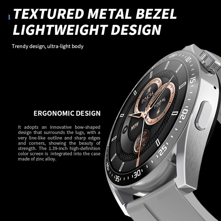 HW28 1.39-inch IP67 Waterproof Health Monitoring Bluetooth Call Smart Watch with NFC Payment(Grey) - Smart Watches by PMC TechLife | Online Shopping South Africa | PMC TechLife | Buy Now Pay Later Mobicred