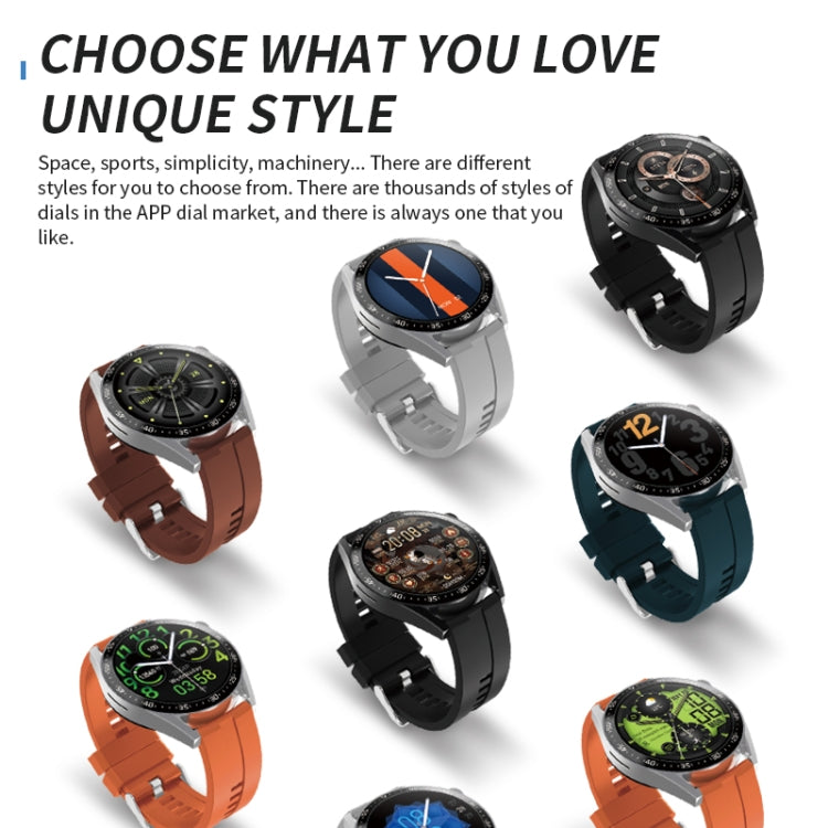 HW28 1.39-inch IP67 Waterproof Health Monitoring Bluetooth Call Smart Watch with NFC Payment(Coffee) - Smart Watches by PMC TechLife | Online Shopping South Africa | PMC TechLife | Buy Now Pay Later Mobicred