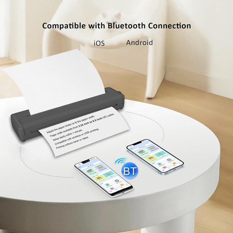 A4-XZ 203DPI A4 Home Portable Smart Wireless Inkless Thermal Printer(White) - Printer by PMC TechLife | Online Shopping South Africa | PMC TechLife | Buy Now Pay Later Mobicred