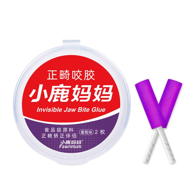 Fawnmum 2pcs /Box Handheld Hollow Cylinder Orthodontic Bite Sticks(Grape) - free shipping - PMc TechLife - Order now!