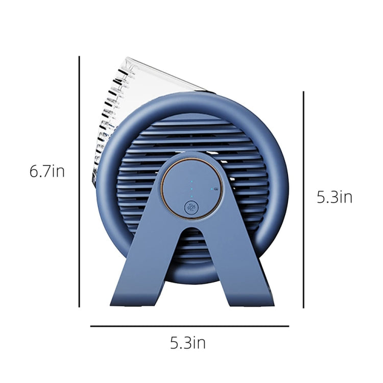 F7 Snail-shaped Desktop Mini Portable Bladeless Air Circulation Fan(Blue) - Electric Fans by PMC TechLife | Online Shopping South Africa | PMC TechLife | Buy Now Pay Later Mobicred
