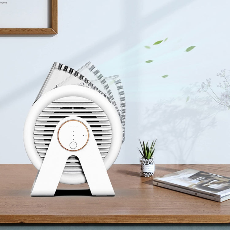 F7 Snail-shaped Desktop Mini Portable Bladeless Air Circulation Fan(Blue) - Electric Fans by PMC TechLife | Online Shopping South Africa | PMC TechLife | Buy Now Pay Later Mobicred
