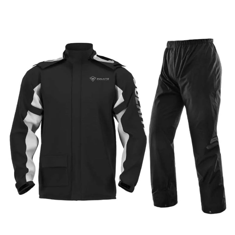 SULAITE Outdoor Motorcycle Riding Full Body Split Raincoat Suit, Size: L(Black) - free shipping - PMC TechLife - Order now!
