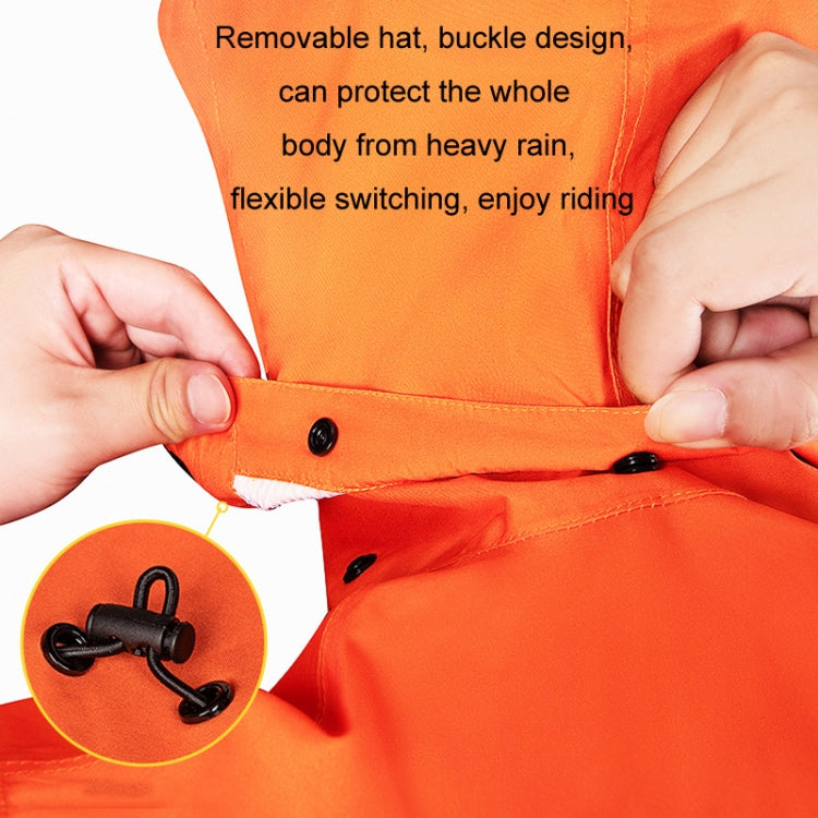 SULAITE Outdoor Motorcycle Riding Full Body Split Raincoat Suit, Size: XXXL(Orange) - Raincoat by SULAITE | Online Shopping South Africa | PMC TechLife | Buy Now Pay Later Mobicred
