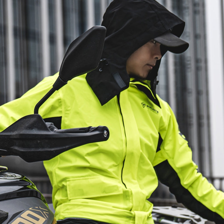 SULAITE Outdoor Motorcycle Riding Full Body Split Raincoat Suit, Size: L(Green) - Raincoat by SULAITE | Online Shopping South Africa | PMC TechLife | Buy Now Pay Later Mobicred