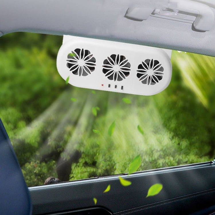 USB Plug-In Car Window Exhaust Fan Car Air Circulation Cooling Ventilation Fan, Color: Solar Black - Heating & Fans by PMC TechLife | Online Shopping South Africa | PMC TechLife | Buy Now Pay Later Mobicred