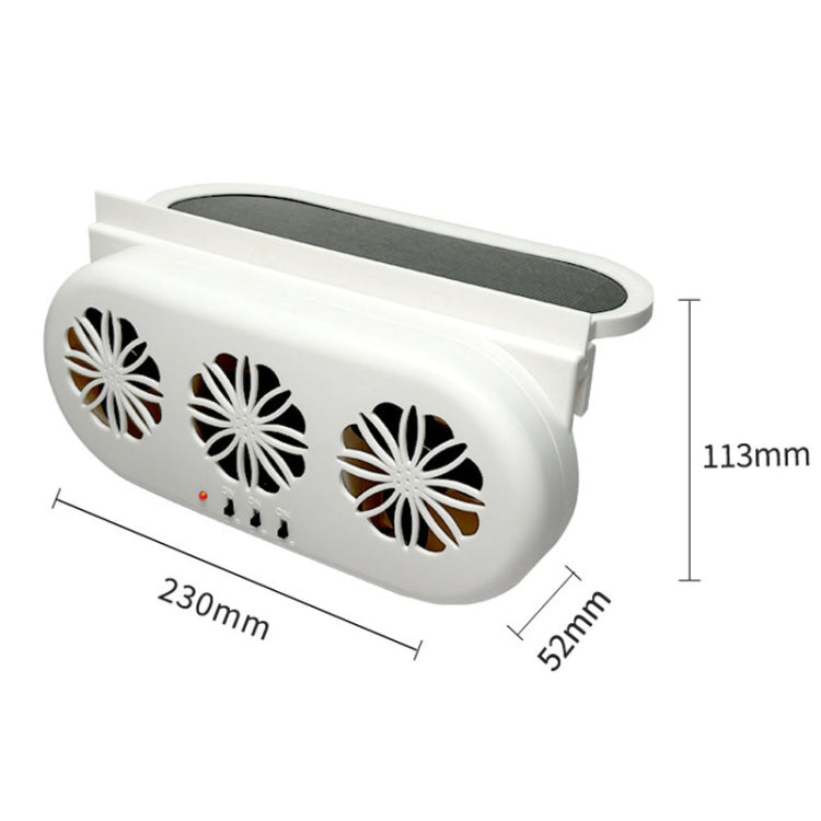 USB Plug-In Car Window Exhaust Fan Car Air Circulation Cooling Ventilation Fan, Color: Solar White - Heating & Fans by PMC TechLife | Online Shopping South Africa | PMC TechLife | Buy Now Pay Later Mobicred
