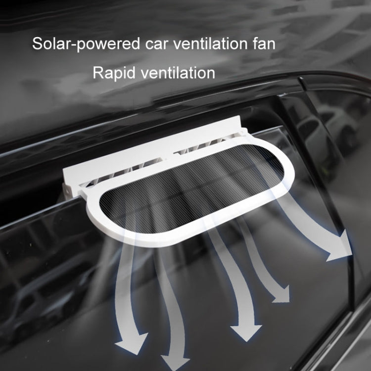 USB Plug-In Car Window Exhaust Fan Car Air Circulation Cooling Ventilation Fan, Color: Solar White - Heating & Fans by PMC TechLife | Online Shopping South Africa | PMC TechLife | Buy Now Pay Later Mobicred