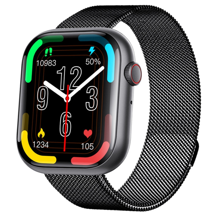 F70  2.1 Inch Screen Smart Watch With Blood Sugar/Blood Oxygen Monitoring /SOS Alarm/100+ Sports Modes, Color: Black Milan - Smart Watches by PMC TechLife | Online Shopping South Africa | PMC TechLife | Buy Now Pay Later Mobicred