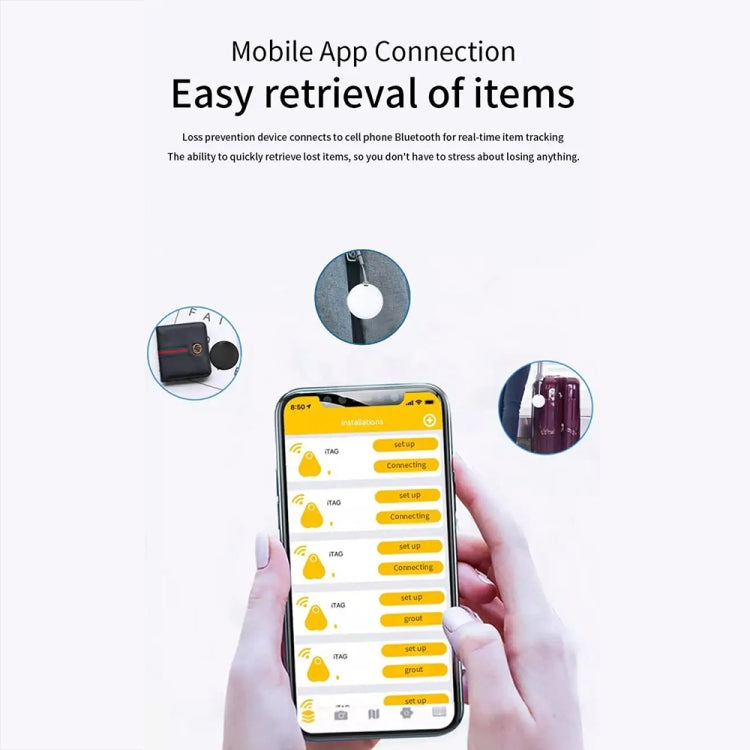Mini Pet Smart Anti-lost Device Portable GPS Locator Bluetooth Tracker(Black) - Pet Tracker by PMC TechLife | Online Shopping South Africa | PMC TechLife | Buy Now Pay Later Mobicred