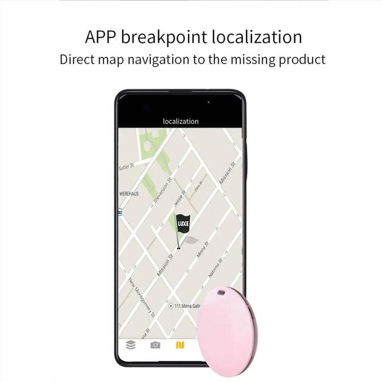 Mini Pet Smart Anti-lost Device Portable GPS Locator Bluetooth Tracker(Pink) - Pet Tracker by PMC TechLife | Online Shopping South Africa | PMC TechLife | Buy Now Pay Later Mobicred