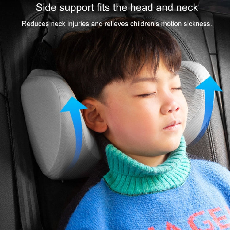 Car U-shaped Neck Pillow Soft Headrest Children Car Seat Side Sleeping Pillow(Grey) - Seat Accessories by PMC TechLife | Online Shopping South Africa | PMC TechLife | Buy Now Pay Later Mobicred