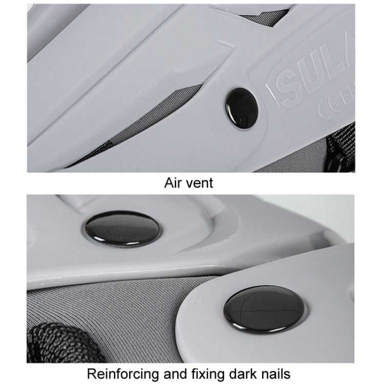 SULAITE Motorcycle Outdoor Riding Breathable Protective Equipment, Color: 2pcs /Set Knee Pads Gray - Protective Gear by SULAITE | Online Shopping South Africa | PMC TechLife | Buy Now Pay Later Mobicred