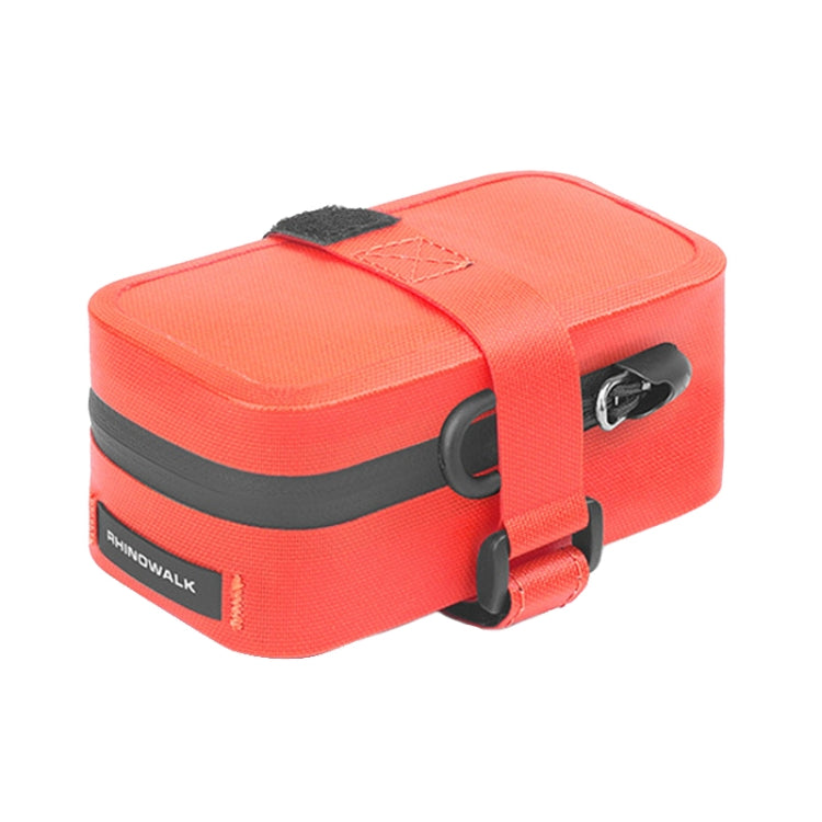 Rhinowalk RK5200 0.39L Bicycle Lightweight Waterproof Tail Bag Outdoor Cycling TPU Saddle Bag(Orange) - Bicycle Bags by Rhinowalk | Online Shopping South Africa | PMC TechLife | Buy Now Pay Later Mobicred