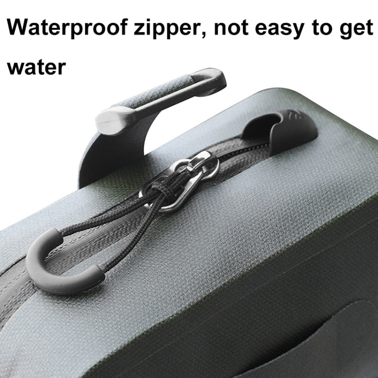 Rhinowalk RK5200 0.39L Bicycle Lightweight Waterproof Tail Bag Outdoor Cycling TPU Saddle Bag(Black) - Bicycle Bags by Rhinowalk | Online Shopping South Africa | PMC TechLife | Buy Now Pay Later Mobicred