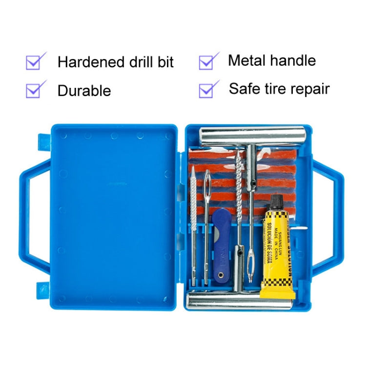 8 In 1 Car Tire Repair Tool Set Motorcycle Vacuum Tire Emergency Fast Repair Toolkit - Tire Repair & Installation Tools by PMc TechLife | Online Shopping South Africa | PMc TechLife | Buy Now Pay Later Mobicred