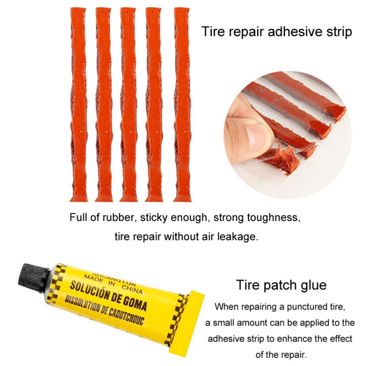 8 In 1 Car Tire Repair Tool Set Motorcycle Vacuum Tire Emergency Fast Repair Toolkit - Tire Repair & Installation Tools by PMc TechLife | Online Shopping South Africa | PMc TechLife | Buy Now Pay Later Mobicred