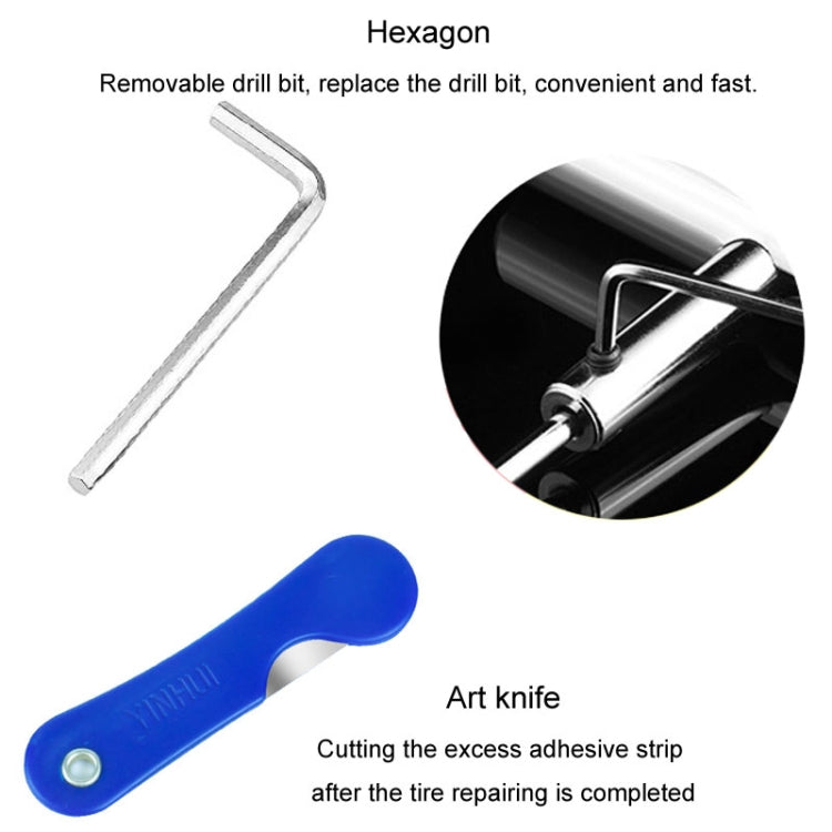 8 In 1 Car Tire Repair Tool Set Motorcycle Vacuum Tire Emergency Fast Repair Toolkit - Tire Repair & Installation Tools by PMc TechLife | Online Shopping South Africa | PMc TechLife | Buy Now Pay Later Mobicred