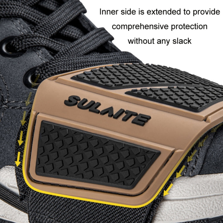 SULAITE Motorcycle Anti-Slip Riding Gear Cover Anti-Scratch Wear-Resistant Shoe Cover(Brown) - Protective Gear by SULAITE | Online Shopping South Africa | PMC Jewellery | Buy Now Pay Later Mobicred