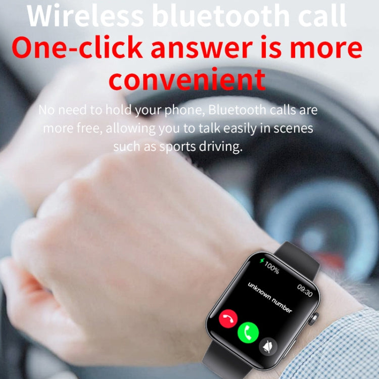 F300  2.1-Inch Screen Smart Watch Supports Bluetooth Calls/ECG/Blood Composition Analysis/50+ Sports Modes, Color: Black 3-Beads Steel - Smart Watches by PMC TechLife | Online Shopping South Africa | PMC TechLife | Buy Now Pay Later Mobicred