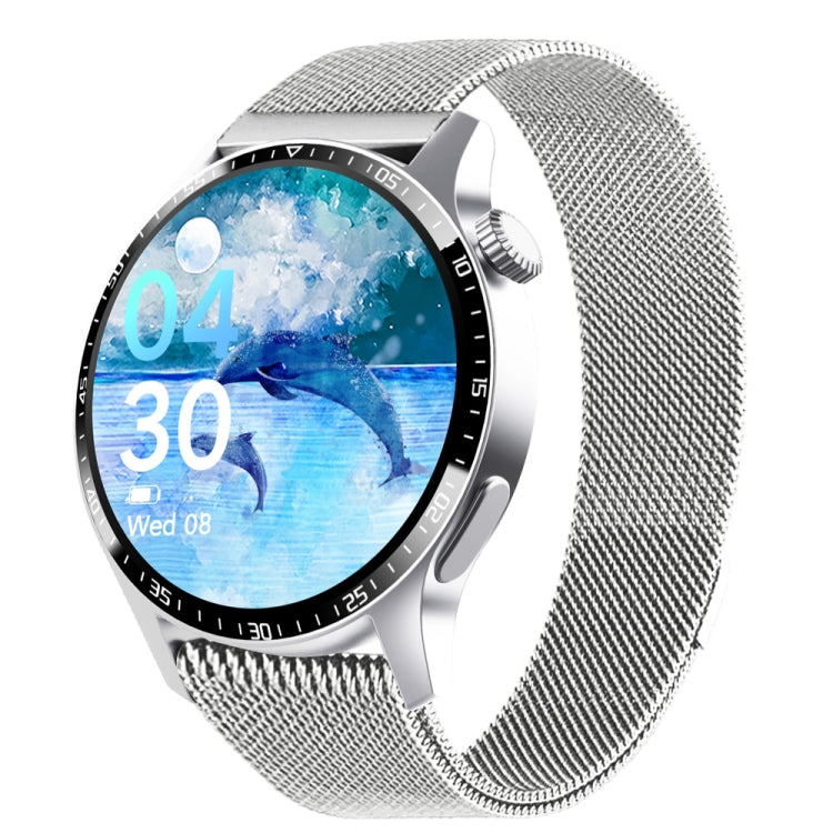 F207 Smart Watch 1.35-Inch Narrow Edge Screen Supports Bluetooth Calls / 24H Health Monitoring / 150+ Sports Modes, Color: Silver Milan - Smart Watches by PMC TechLife | Online Shopping South Africa | PMC TechLife | Buy Now Pay Later Mobicred