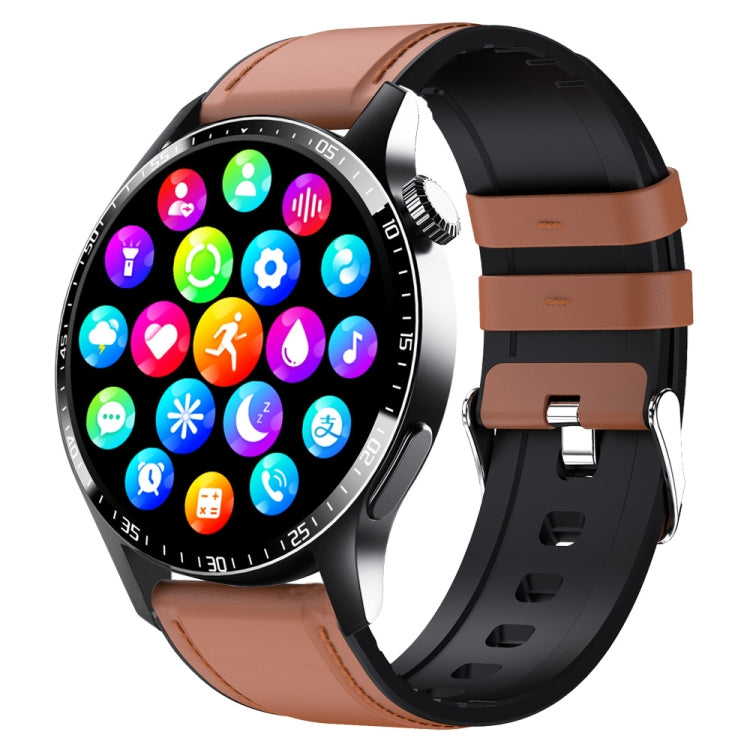F207 Smart Watch 1.35-Inch Narrow Edge Screen Supports Bluetooth Calls / 24H Health Monitoring / 150+ Sports Modes, Color: Black Brown Leather - Smart Watches by PMC TechLife | Online Shopping South Africa | PMC TechLife | Buy Now Pay Later Mobicred