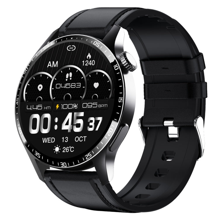 F207 Smart Watch 1.35-Inch Narrow Edge Screen Supports Bluetooth Calls / 24H Health Monitoring / 150+ Sports Modes, Color: Black Leather - free shipping - PMC TechLife - Order now!