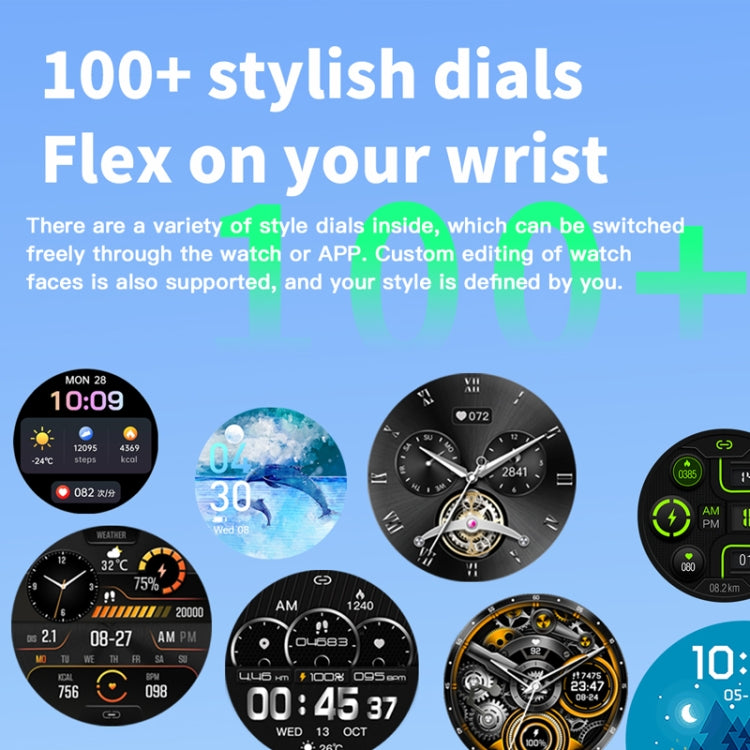 F207 Smart Watch 1.35-Inch Narrow Edge Screen Supports Bluetooth Calls / 24H Health Monitoring / 150+ Sports Modes, Color: Silver Bamboo - Smart Watches by PMC TechLife | Online Shopping South Africa | PMC TechLife | Buy Now Pay Later Mobicred