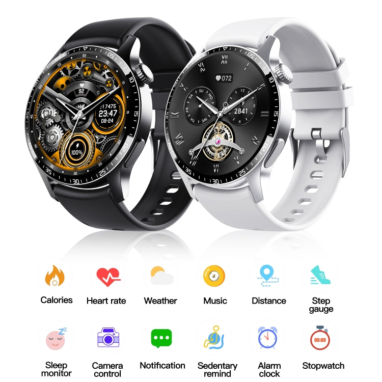 F207 Smart Watch 1.35-Inch Narrow Edge Screen Supports Bluetooth Calls / 24H Health Monitoring / 150+ Sports Modes, Color: Silver Bamboo - Smart Watches by PMC TechLife | Online Shopping South Africa | PMC TechLife | Buy Now Pay Later Mobicred