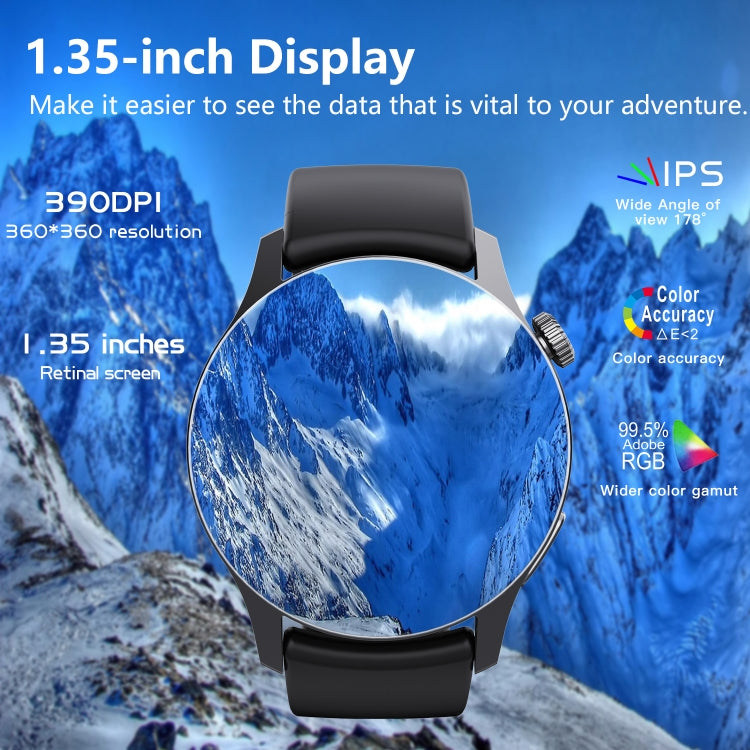 F207 Smart Watch 1.35-Inch Narrow Edge Screen Supports Bluetooth Calls / 24H Health Monitoring / 150+ Sports Modes, Color: Silver Gray Silicone - free shipping - PMC TechLife - Order now!