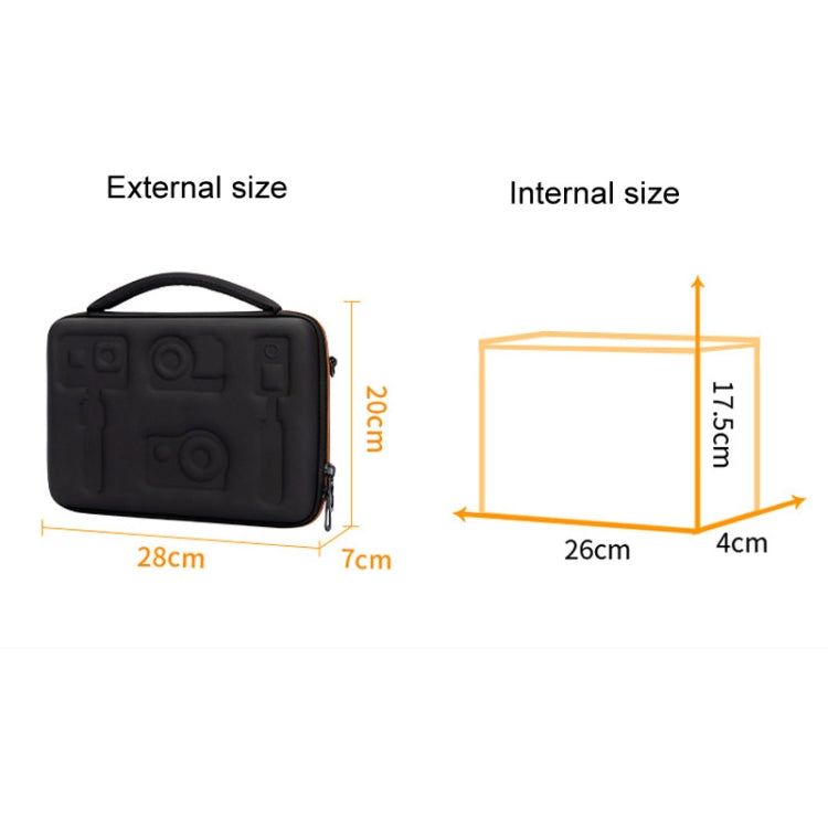 Cwatcun H91 Medium Sports Camera Case Portable Waterproof EVA Digital Camera Storage Bag(Black) - free shipping - PMC TechLife - Order now!