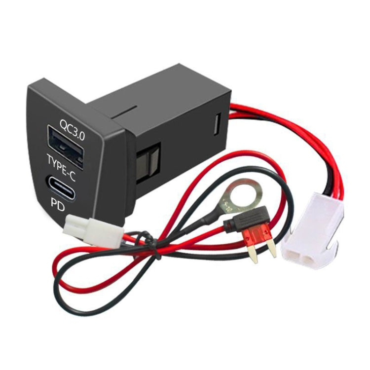 For Toyota RAV4 / WILDLANDER USB-PD Port 60W Fast Charging Modified Car Charger(Insurance Pickup Cord) - DIY Modified Charger by PMC TechLife | Online Shopping South Africa | PMC TechLife | Buy Now Pay Later Mobicred