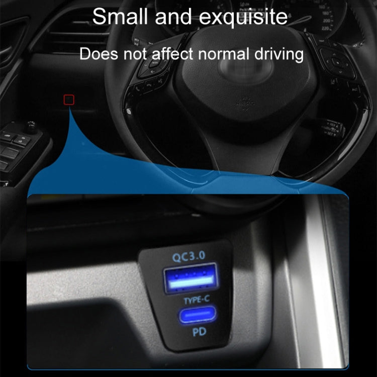 For Toyota RAV4 / WILDLANDER USB-PD Port 60W Fast Charging Modified Car Charger(Insurance Pickup Cord) - DIY Modified Charger by PMC TechLife | Online Shopping South Africa | PMC TechLife | Buy Now Pay Later Mobicred