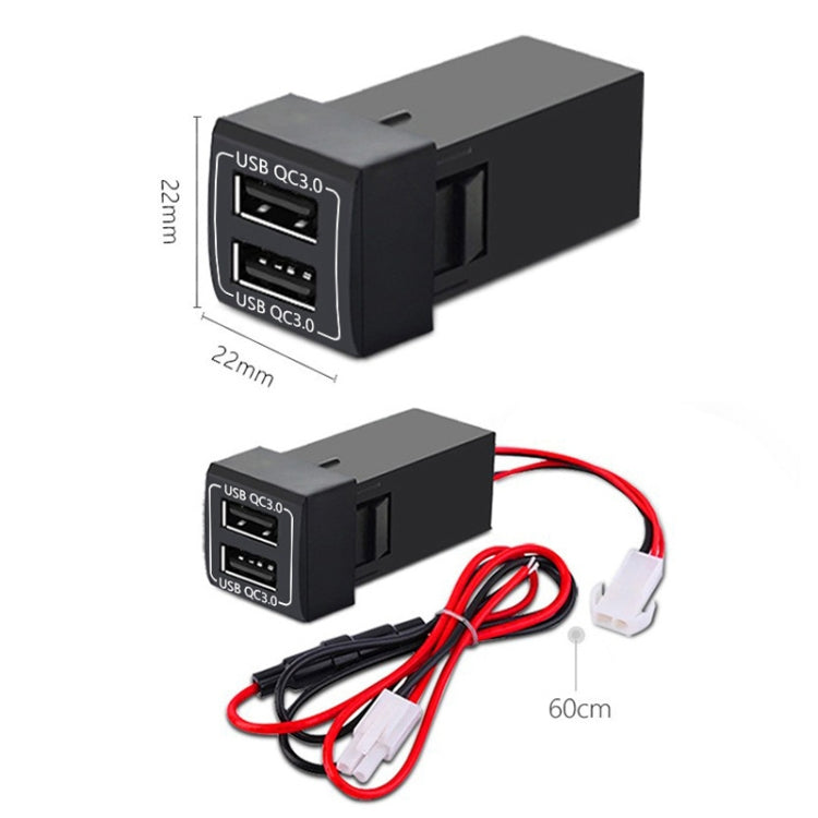 For Toyota Corolla / Levin / Avalon / Prado / Wildlander / Camry Dual-USB Modified Car Charger, Model: Non-Destructive Pickup Cord - free shipping - PMC TechLife - Order now!