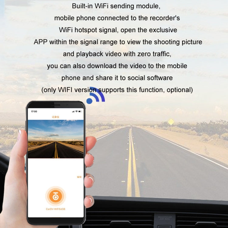 Android ADAS HD Night Vision 1080P USB Driving Recorder, Model: Dual Lens(No Card) - Car DVRs by PMC TechLife | Online Shopping South Africa | PMC TechLife | Buy Now Pay Later Mobicred