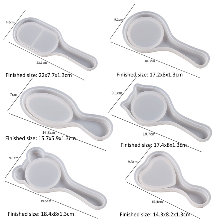 Air Cushion Comb Set Silicone Mold DIY Epoxy Resin Craft Making Mold, Spec: Cat Ear 005 - free shipping - PMc TechLife - Order now!