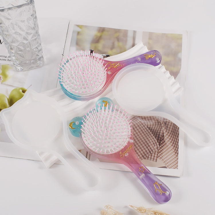 Air Cushion Comb Set Silicone Mold DIY Epoxy Resin Craft Making Mold, Spec: Oval 001 - free shipping - PMc TechLife - Order now!