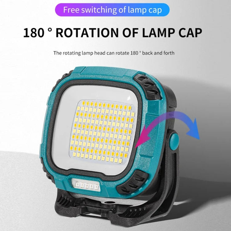 COB Work Lilight Type-C Charging Outdoor Lighting Floodlight(W892-1 Yellow Without Battery) - Camping Lighting by PMC Jewellery | Online Shopping South Africa | PMC Jewellery | Buy Now Pay Later Mobicred